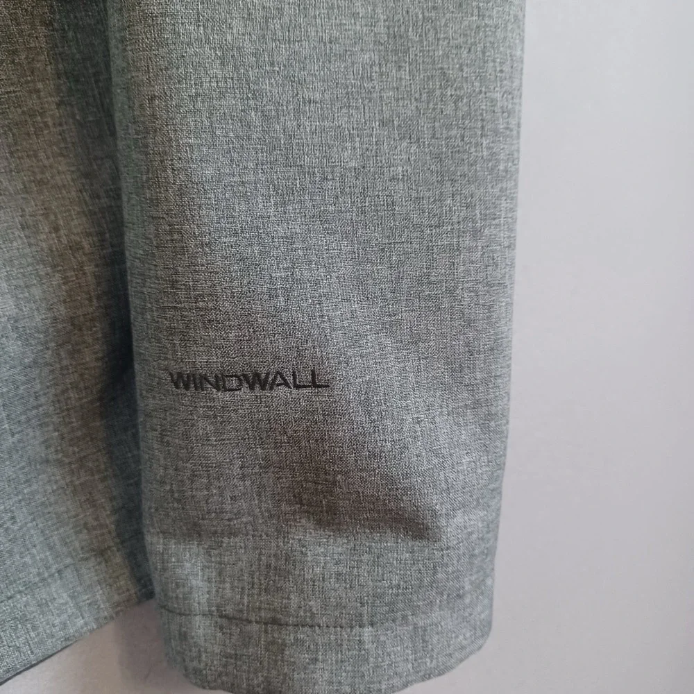 The North Face Jacket Mens L Gray WindWall Softshell Fleece Lined Full Zip READ